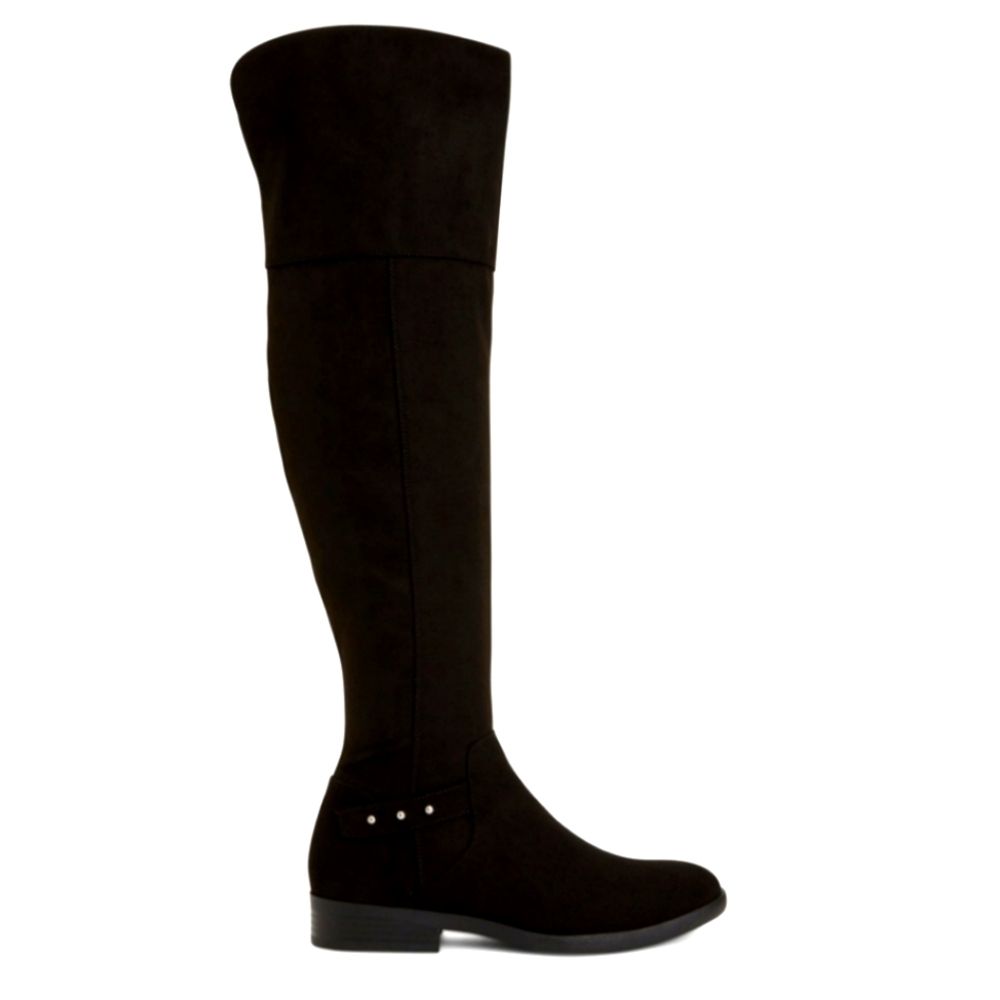 STYLE & CO LEESAH BLACK OVER THE KNEE BOOTS SIZE 8 NIB